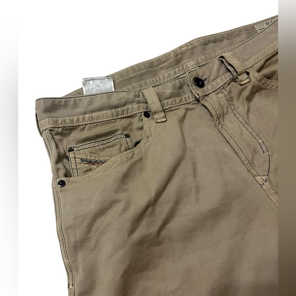 Diesel Thavar Slim Skinny Jeans Mens 32 Tan Straight - Picture 3 of 10